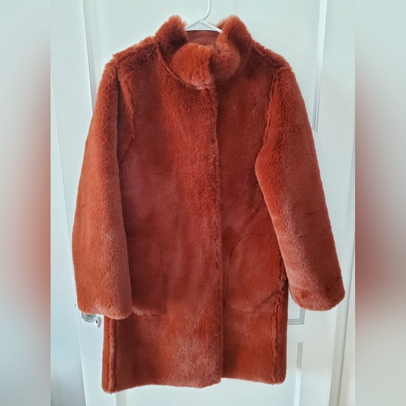 Velvet Mina Lux Faux Fur Reversible Coat